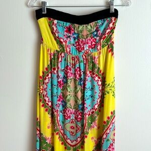 Farm Rio - Strapless Maxi Dress Floral